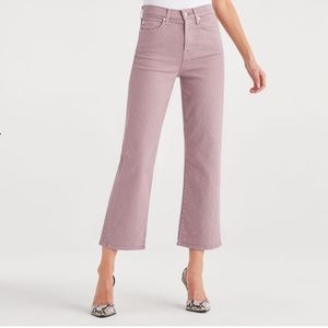 7 For All Man Kind cropped wide leg jean size 25